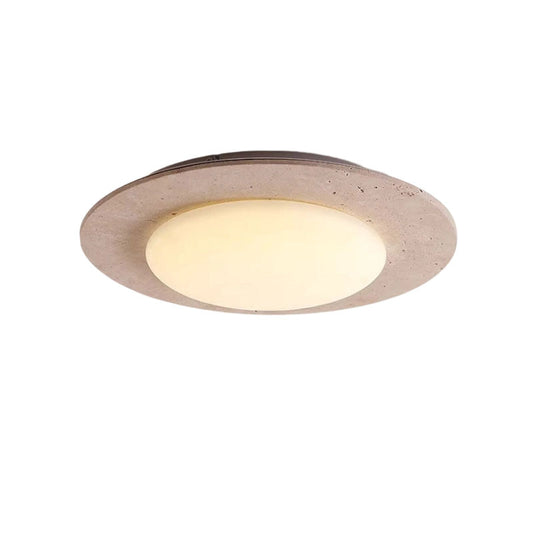 Round Travertine Ceiling Light