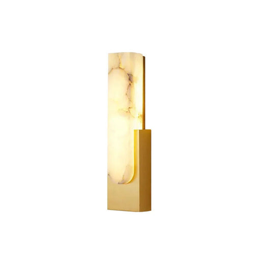 Alabaster Rectangle Wall Sconce