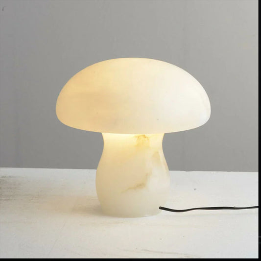 Alabaster Modern Mushroom Table Lamp