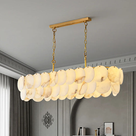 Luxury Alabaster Living Room Chandelirt