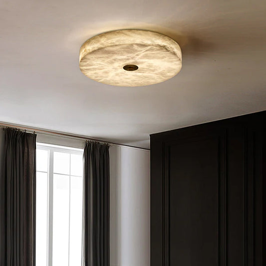 Round Sophie Alabaster Ceiling Lamp
