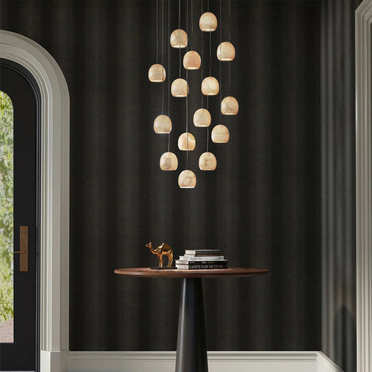 Linear Alabaster Chandelier