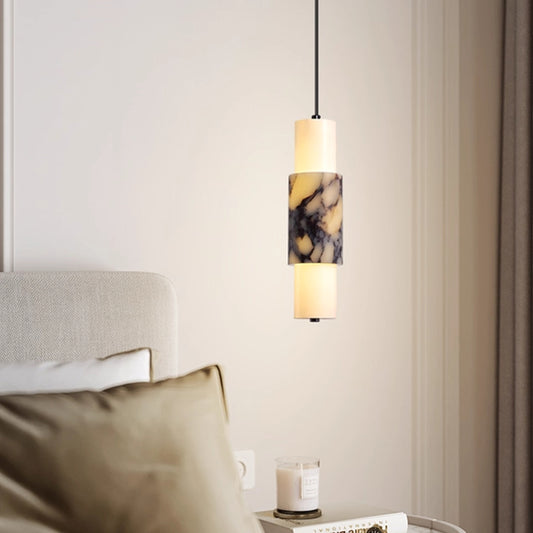 Simple marble pendant light