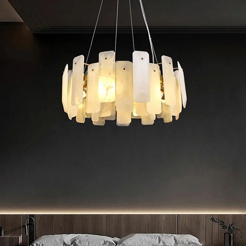 Round Noah Alabaster Chandelier