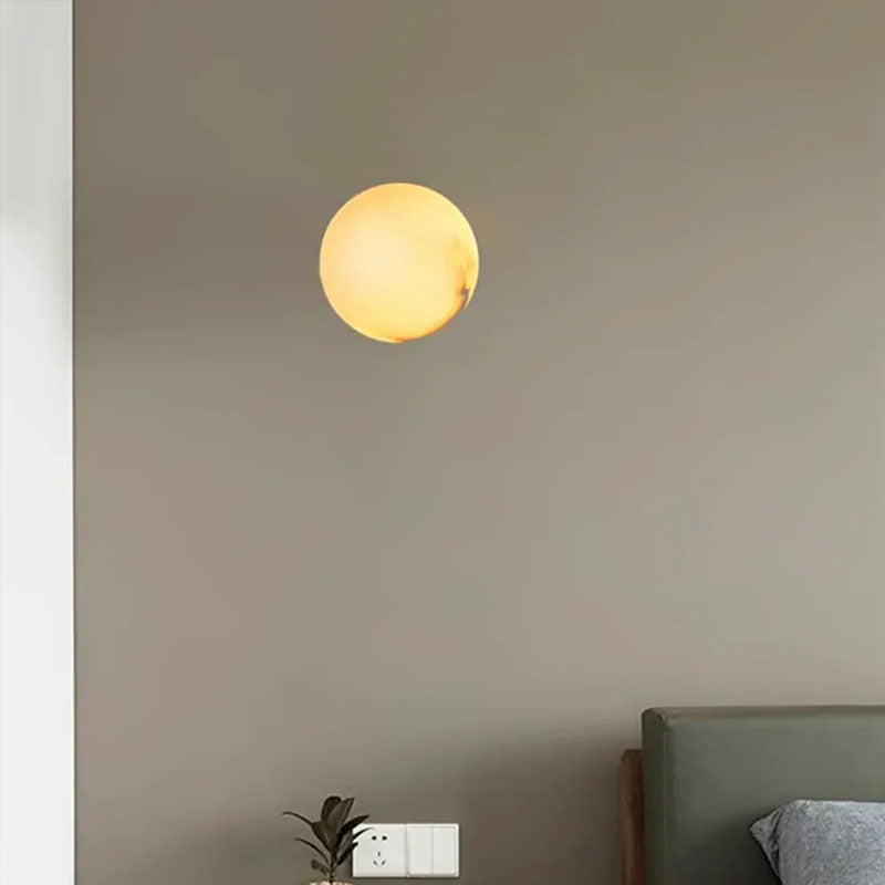 Orb Alabaster Wall Lamp