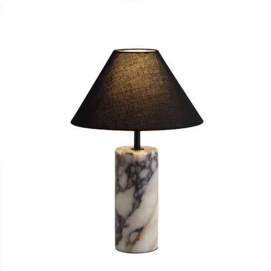 Marble Table Lamp Balck Lampshade