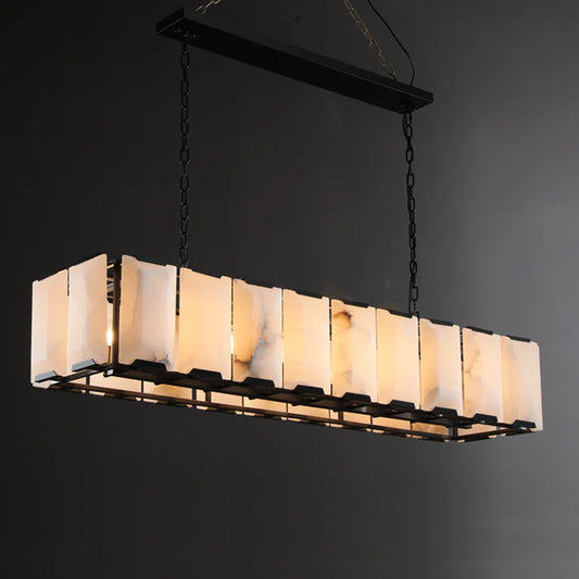 Rectangular Alabaster Chandelier