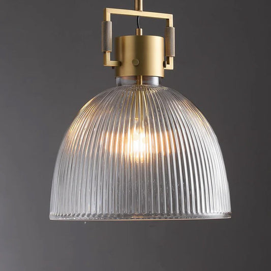 Funda Prismatic Glass Kitchen Pendants 10'' 14'' 18'', Modern Pendant Lamp Brass