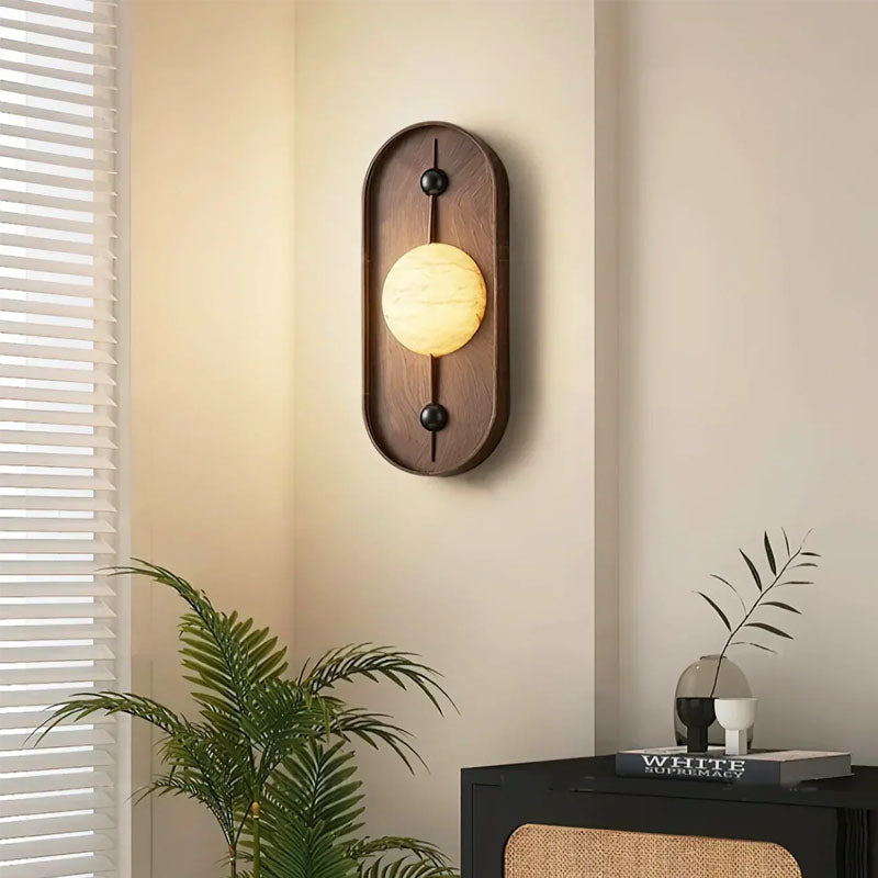 Alabaster Bezel Wall Lamp