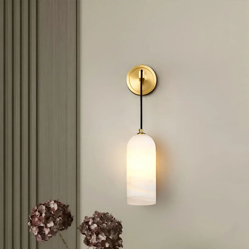 Modern Petra Alabaster Wall Sconce