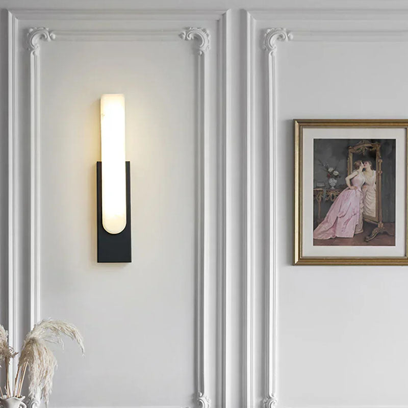 Alabaster Rectangle Wall Sconce