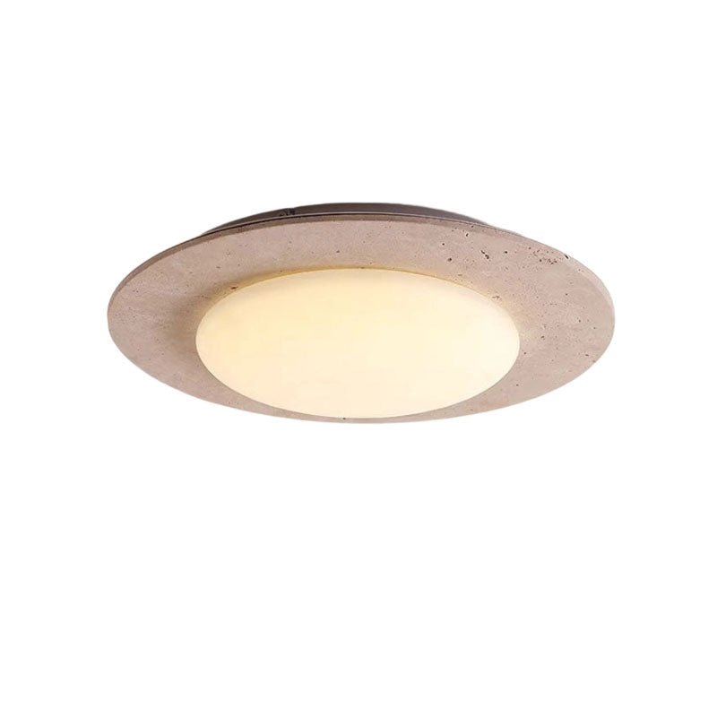 Round Travertine Ceiling Light