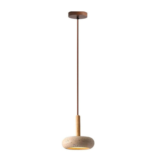 Natural Yellow Travertine Chandelier