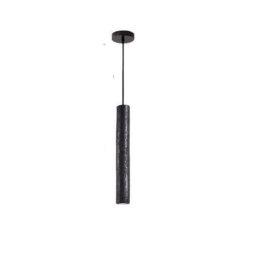 Black natural travertine chandelier