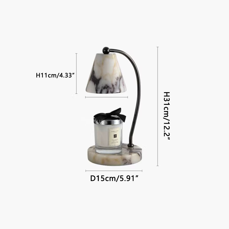 Bedroom aromatherapy table lamp Black Dia 15 cm x H 31 cm Dia 5.91 x H 12.2 inch