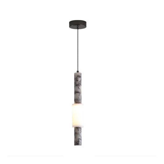 Natural marble bedside pendant lamp