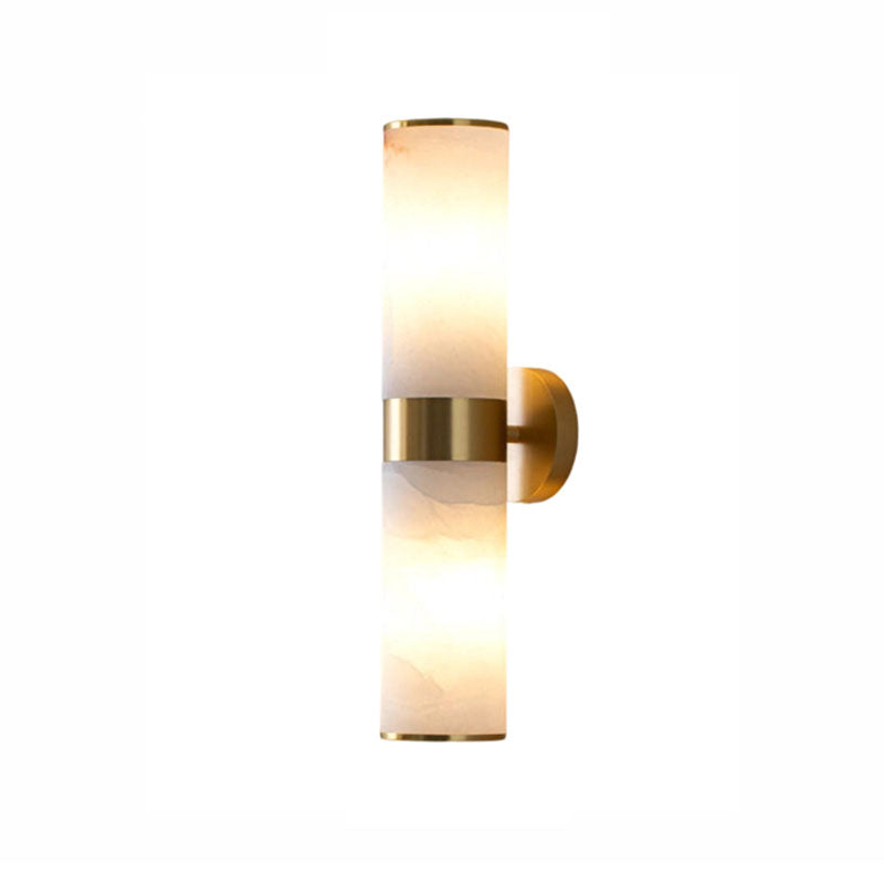 Hotel guest rooms, living room, bathroom, hallway, dining room, natural marble, all-copper bedroom, bedside wall lamps