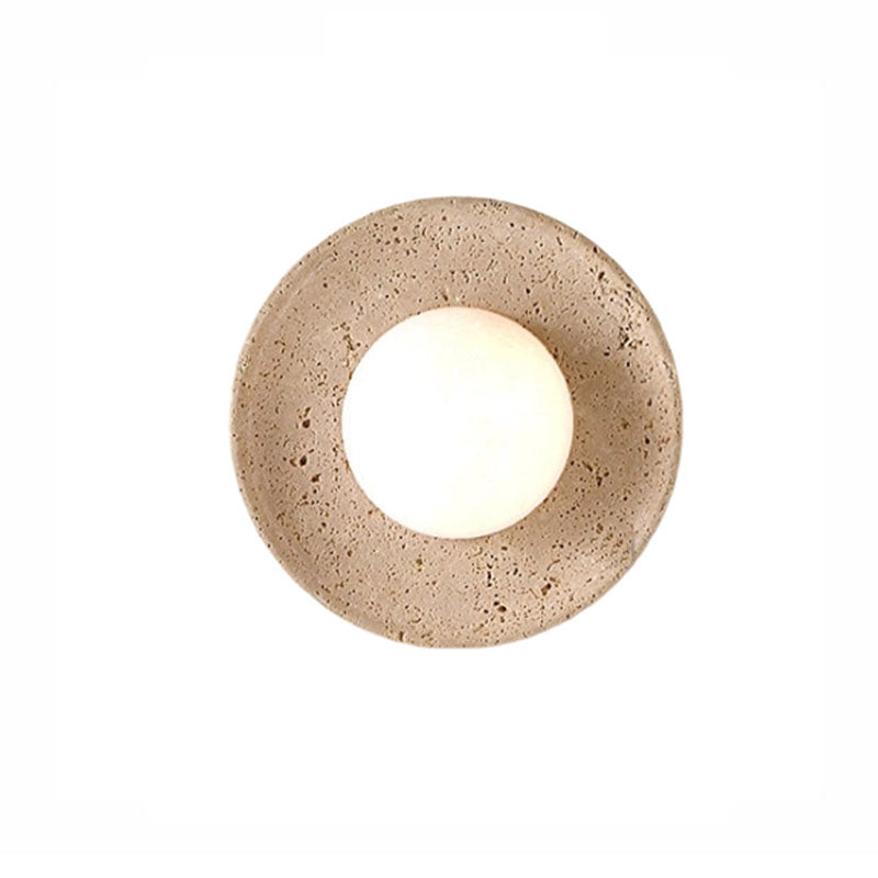 Yellow travertine wall lamps are used in bedrooms, living rooms, and clothing stores.