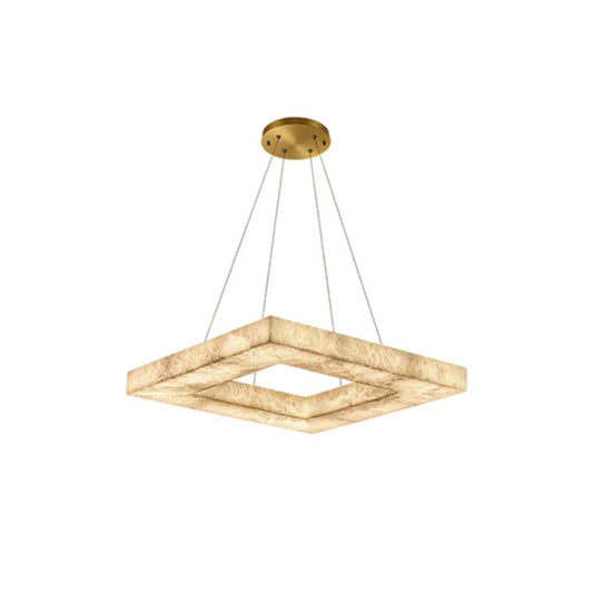 Minimalist Modern Large Alabaster Pendant Lamp for living room hall,72W