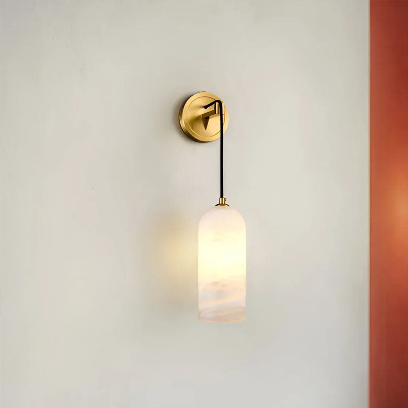 Modern Petra Alabaster Wall Sconce