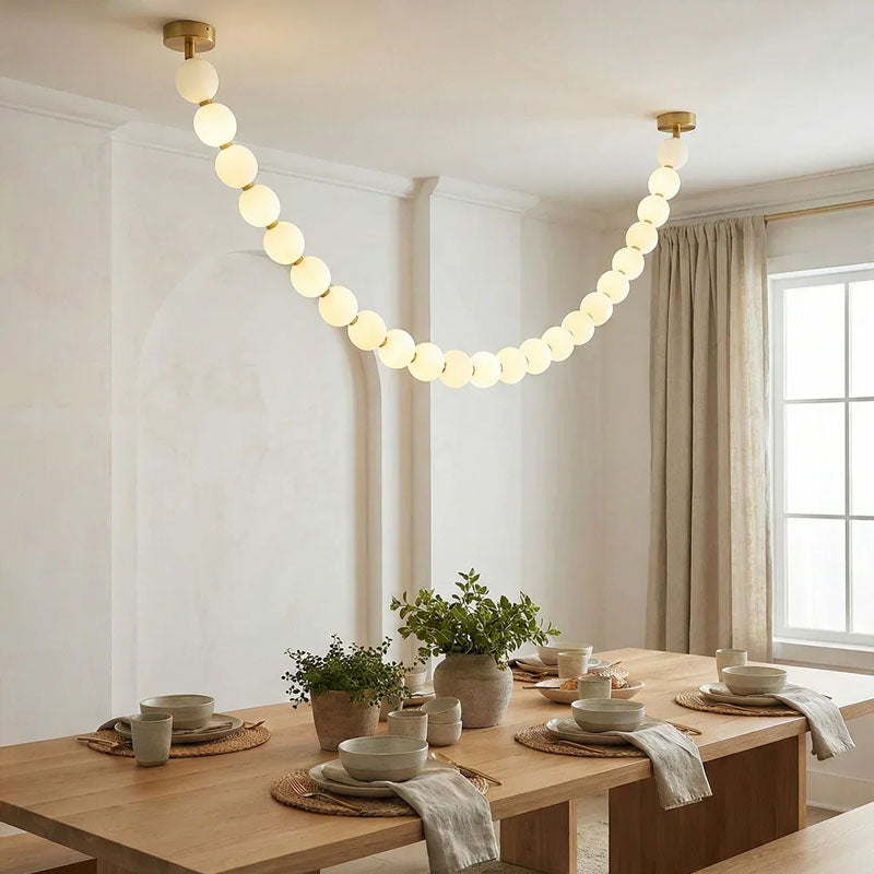 Luxurious Pearl Necklace Chandelier