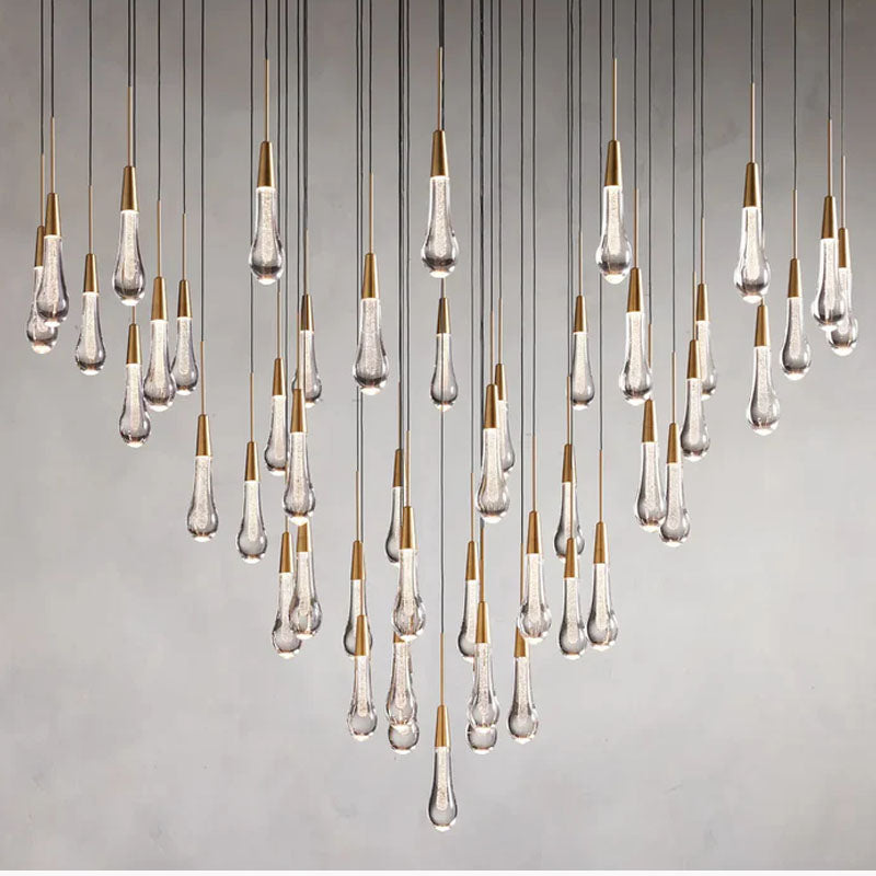 Modern 15'' 23'' 35'' 57'' Round Chandelier Lighting Brass 47 Heads Dia 145 cm x H 29 cm Dia 57.09 x H 11.42 inch