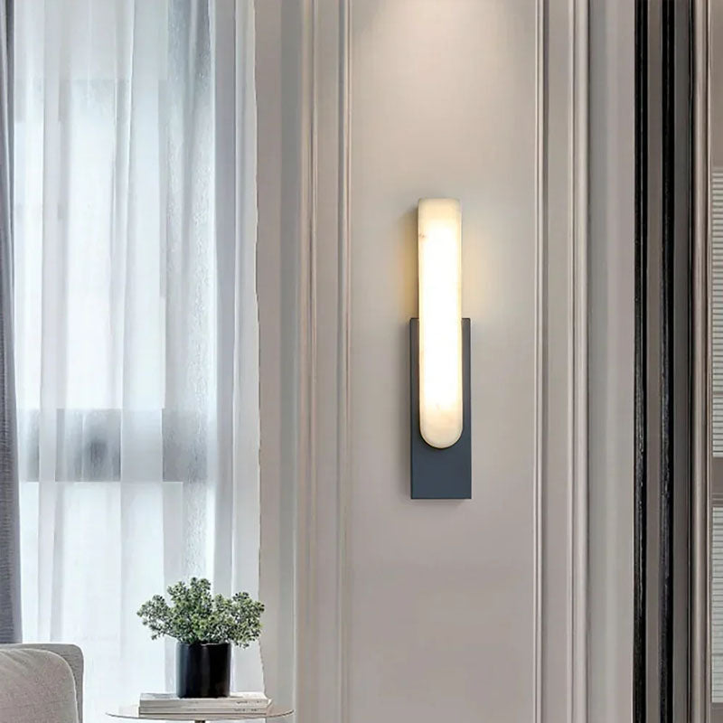 Alabaster Rectangle Wall Sconce