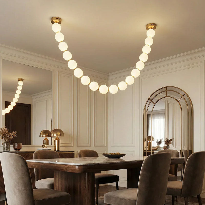 Luxurious Pearl Necklace Chandelier