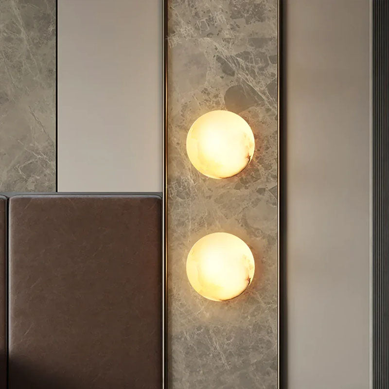 Orb Alabaster Wall Lamp