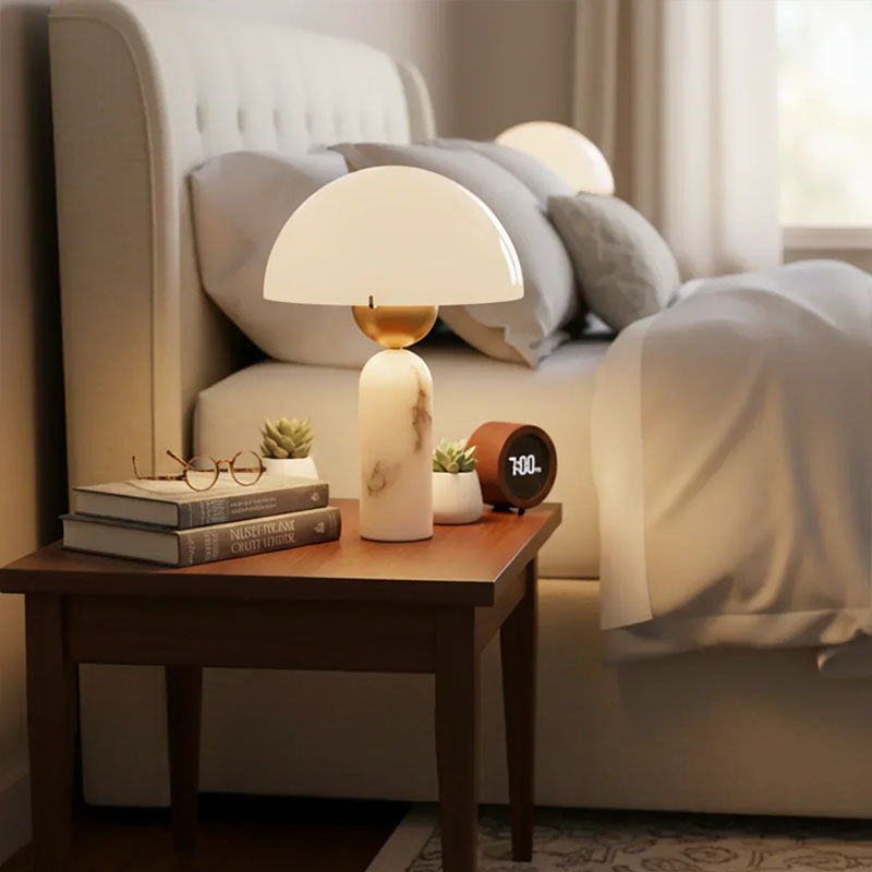 Alabaster Peono Table Lamp