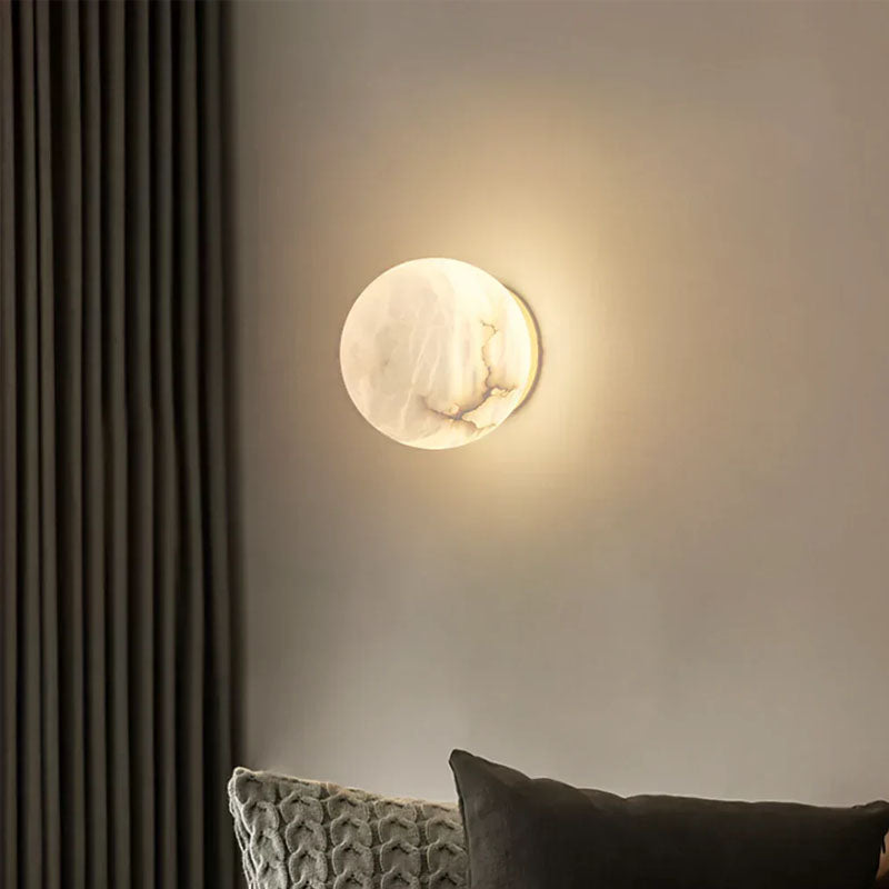 Orb Alabaster Wall Lamp