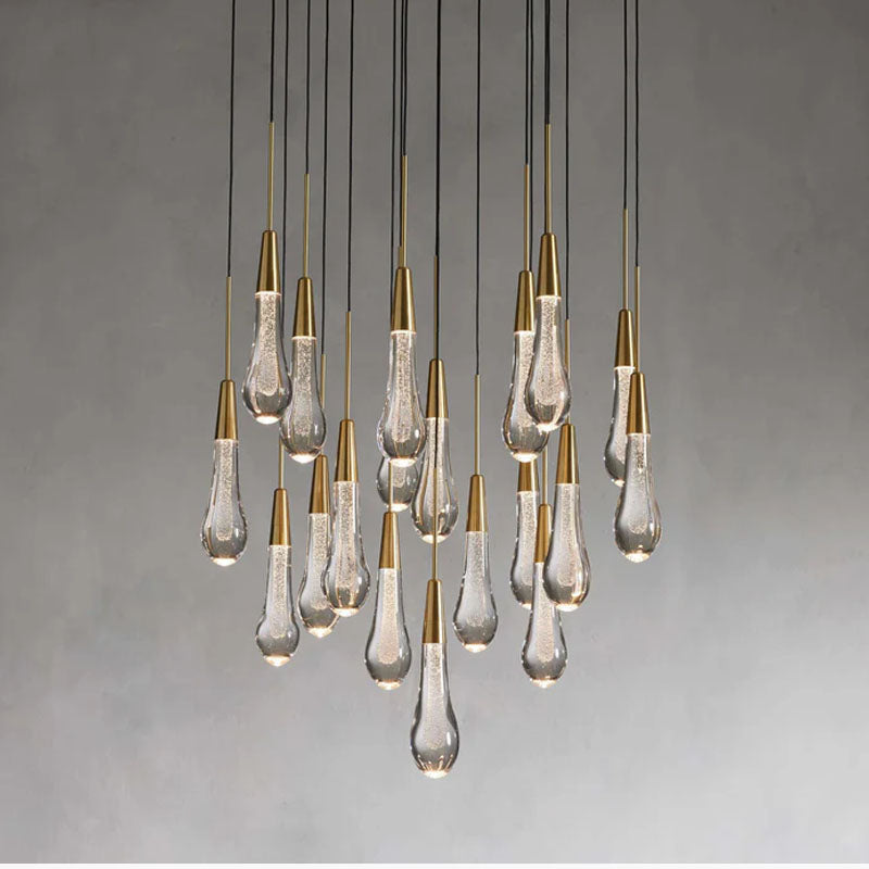 Modern 15'' 23'' 35'' 57'' Round Chandelier Lighting Brass 19 Heads Dia 60 cm x H 29 cm Dia 23.62 x H 11.42 inch
