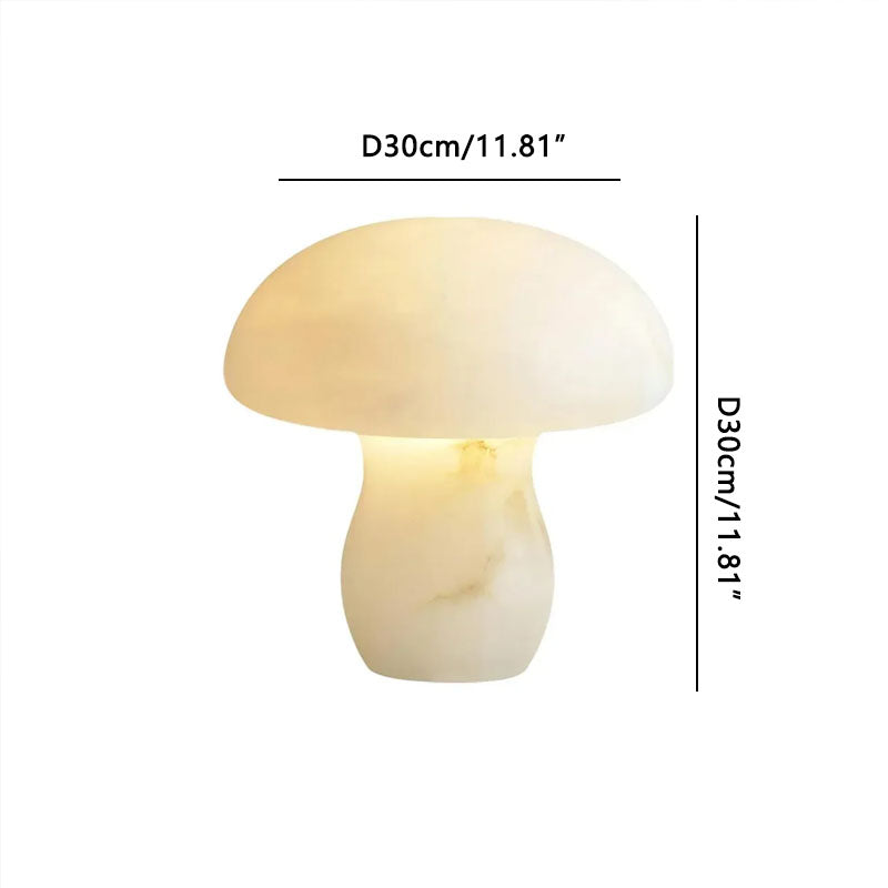 Alabaster Modern Mushroom Table Lamp Dia 30 cm x H30 cm ∅ 11.81″ x H 11.81″