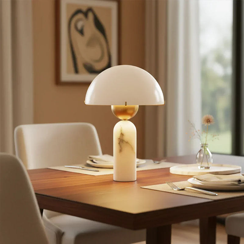 Alabaster Peono Table Lamp