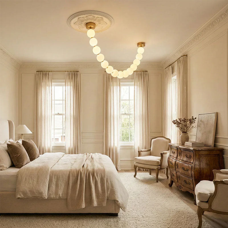 Luxurious Pearl Necklace Chandelier