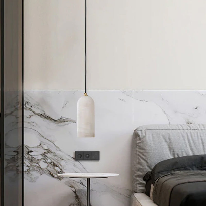 Moonshade Glow Natural Marble Pendant Lamp 1-bulb