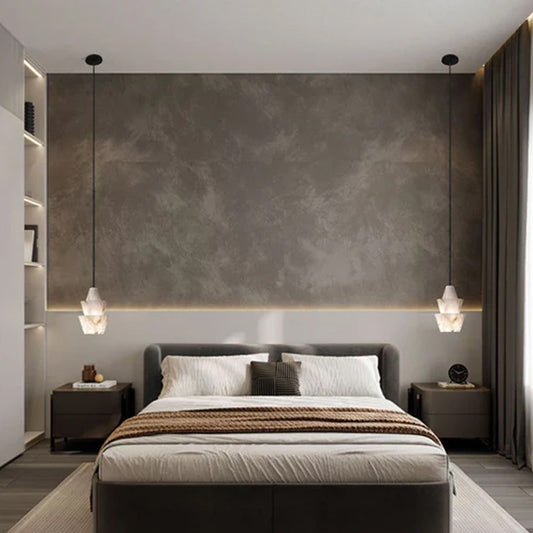 Brianna Alabaster Dining Table Pendant Modern Stacked Conical Pendant Light