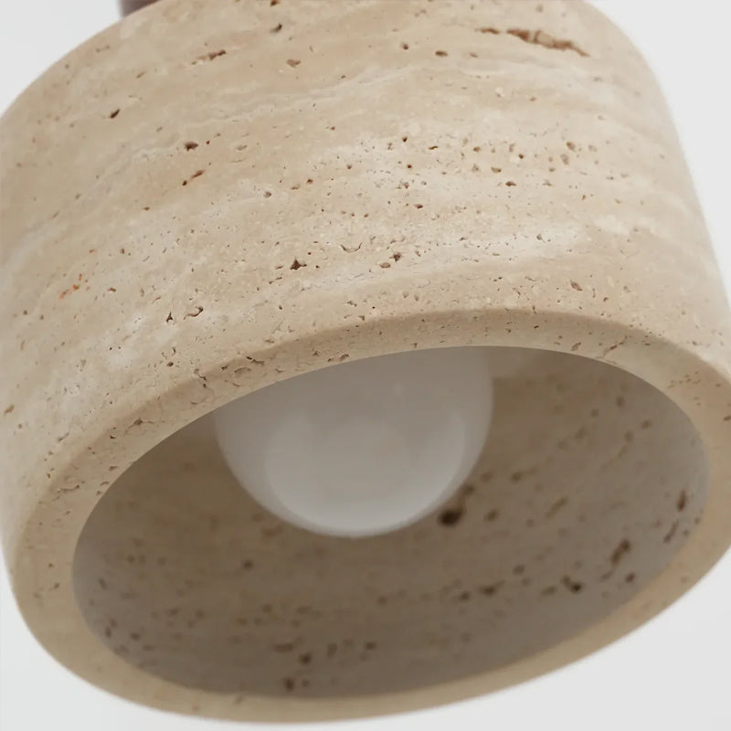 Travertine Cylinder Pendant Light