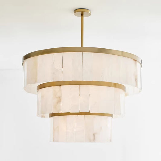 Ring Alabaster Black Chandelier