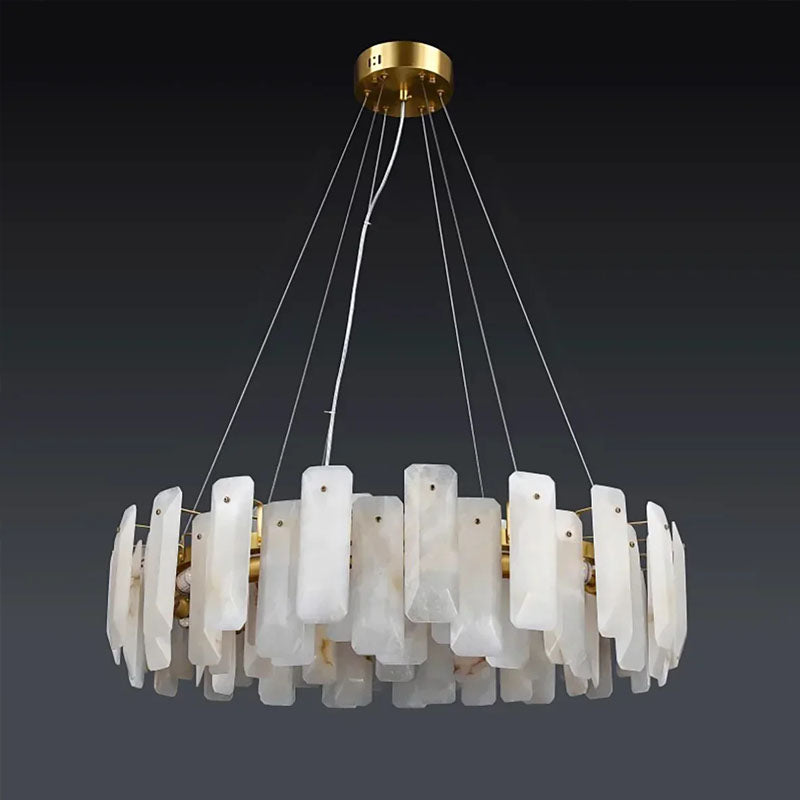 Round Noah Alabaster Chandelier
