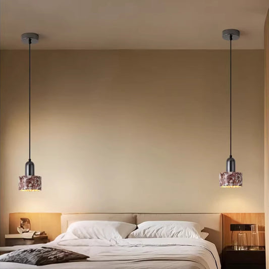 Natural marble chandelier