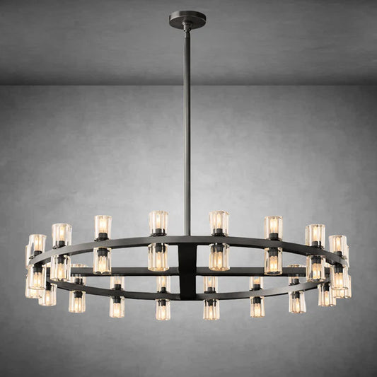 Reger Round Chandelier 36" 48" 60" Bronze