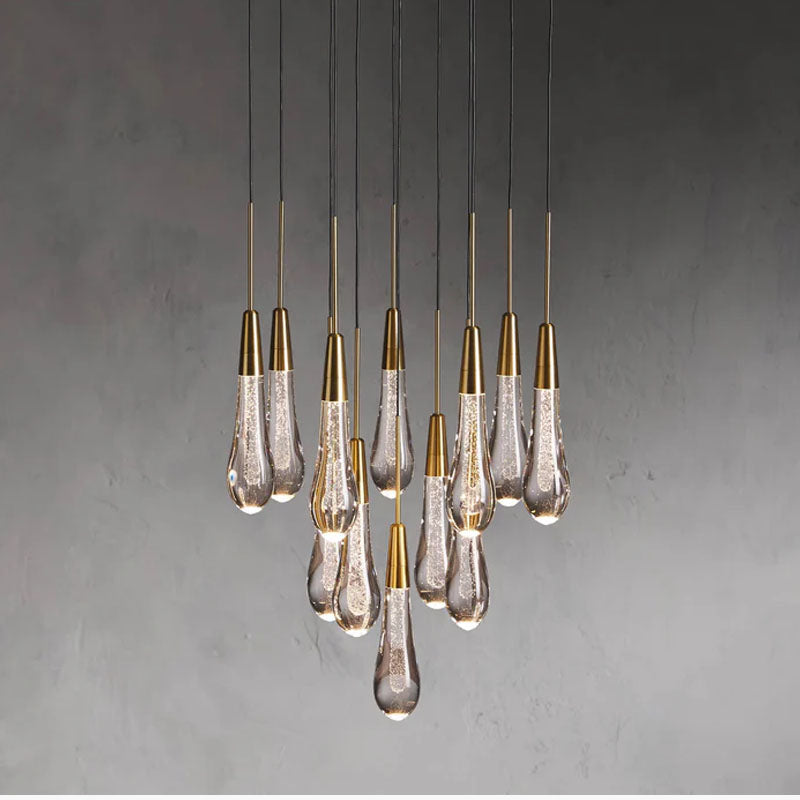 Modern 15'' 23'' 35'' 57'' Round Chandelier Lighting Brass 12 Heads Dia 40 cm x H 29 cm Dia 15.75 x H 11.42 inch