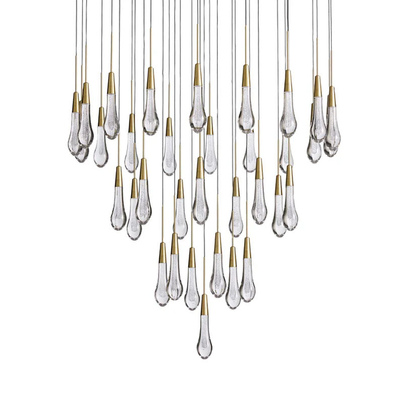 Modern 15'' 23'' 35'' 57'' Round Chandelier Lighting Brass 34 Heads Dia 90 cm x H 29 cm Dia 35.43 x H 11.42 inch