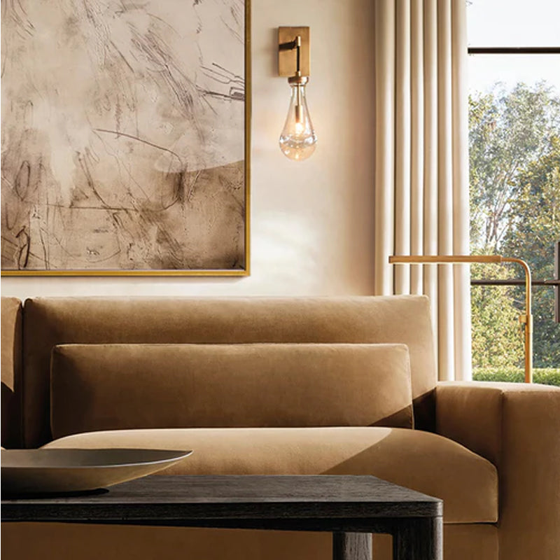 Modern Floating Crystal Raindrop Rectabgular Chandelier Wide 72" for Dining Room