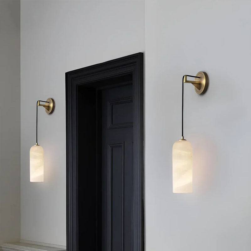 Modern Petra Alabaster Wall Sconce