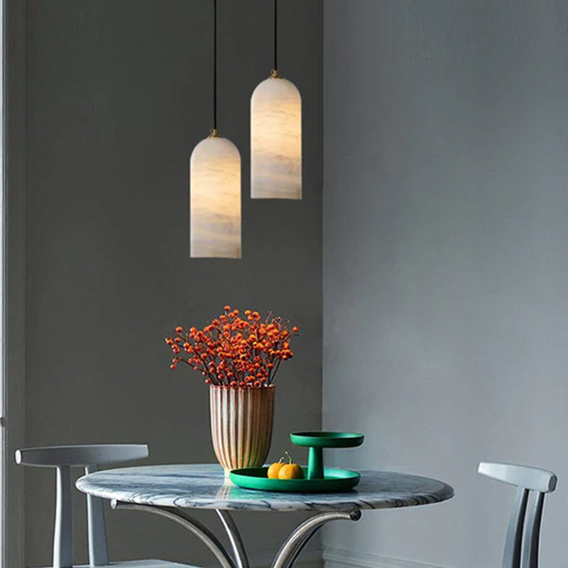 Moonshade Glow Natural Marble Pendant Lamp 1-bulb