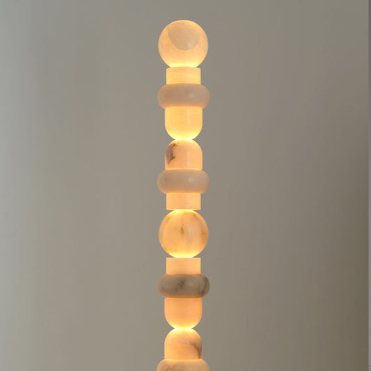 Alabaster decorative floor lamp