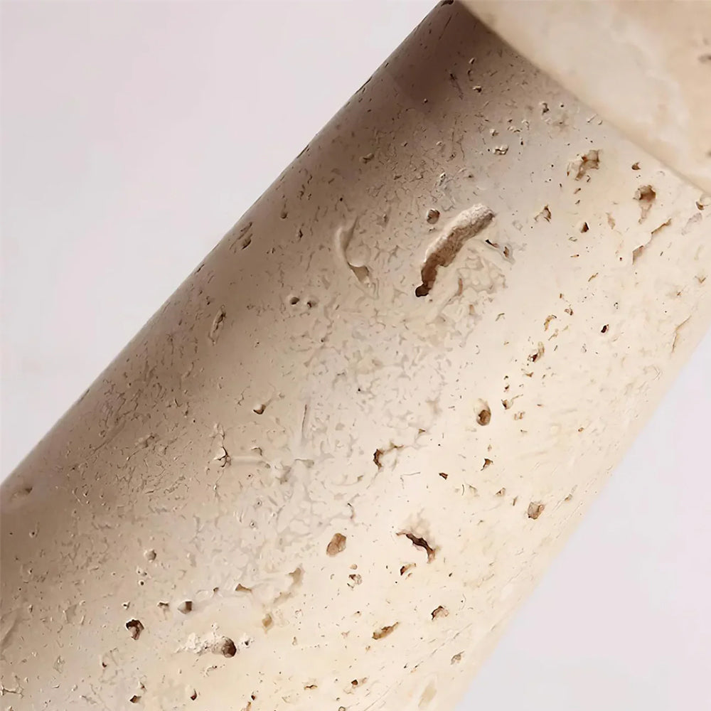 Travertine Kiwa Conical Table Lamp