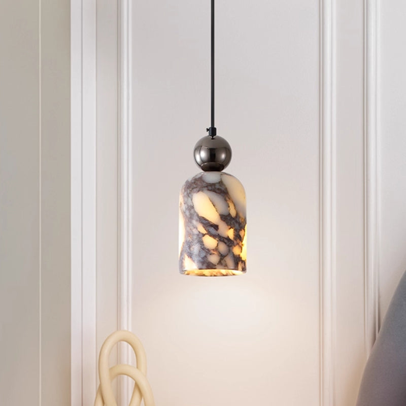 Simple marble translucent chandelier